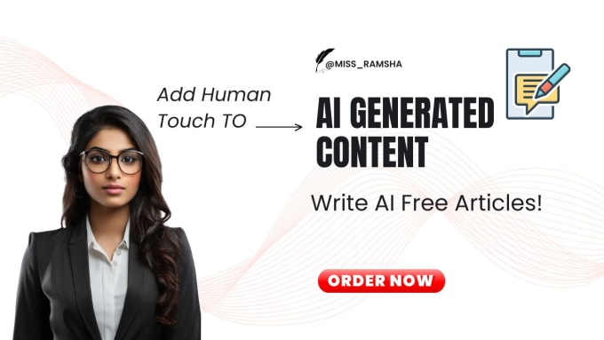 Gig Preview - Enhance ai content with human touch for blogs, essays, and more