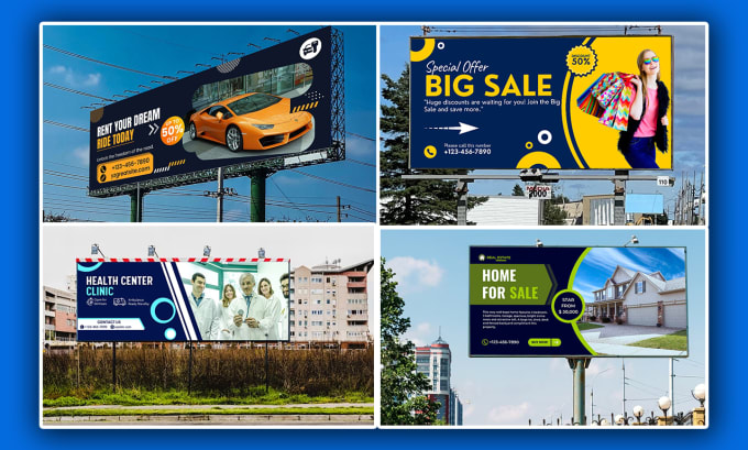 Gig Preview - Do billboard desing, signboard, yard sign and signage design within 24 hours