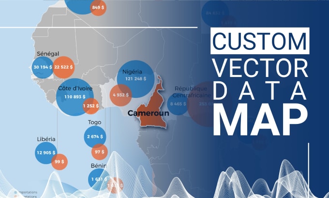 Gig Preview - Create a vector map for data storytelling