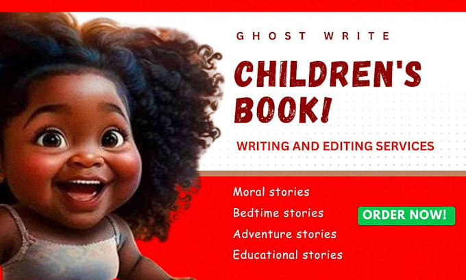 Gig Preview - Ghostwrite or edit engaging, moral children book, kid story book writing, writer