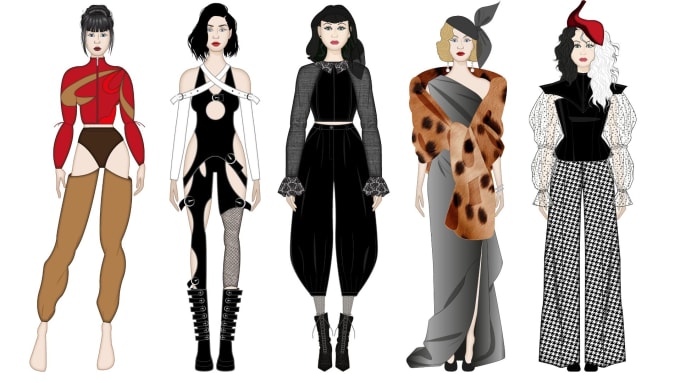 Bestseller - drawing a digital fashion illustration