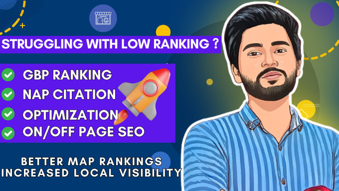 Gig Preview - Rank gbp to visible your local business in map pack with local SEO