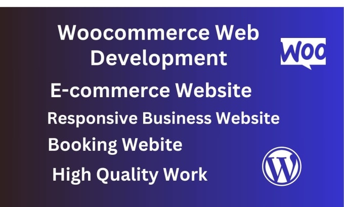 Gig Preview - Develop ecommerce website by woocommerce