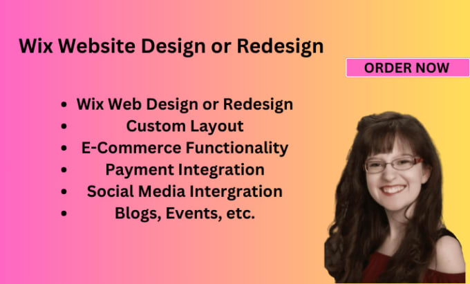 Gig Preview - Design or redesign wix website