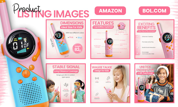 Gig Preview - Do amazon listing images product infographic lifestyle or bol products