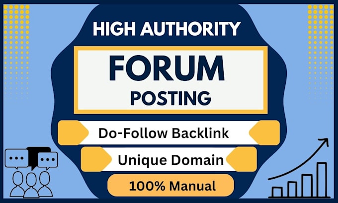 Gig Preview - Provide 60 forum postings on the high da pa site