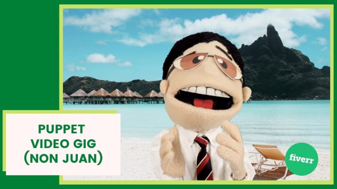 Gig Preview - Be your puppet spokesperson for your video ad ugc commercial