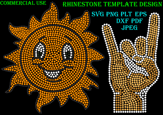 Gig Preview - Do rhinestone template design