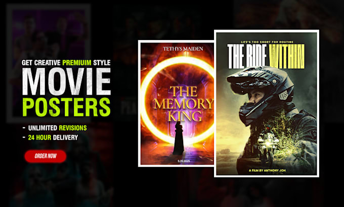 Gig Preview - Design a professional movie poster, book or ebook cover, pitch decks