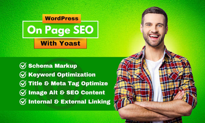 Gig Preview - Serve wordpress onpage seo with yoast and schema markup