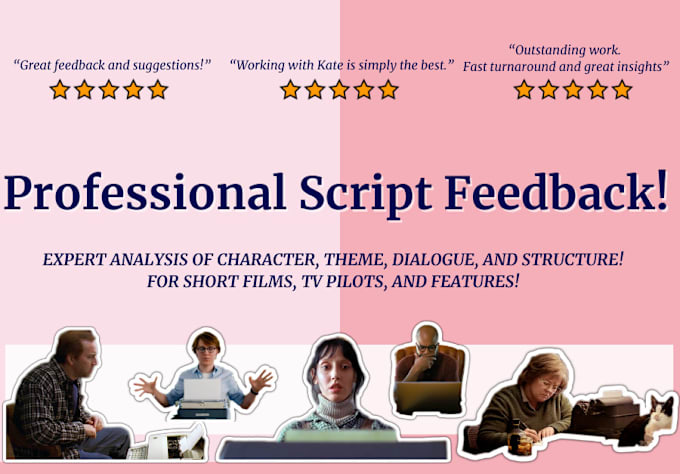 Bestseller - provide in depth feedback and professional script coverage