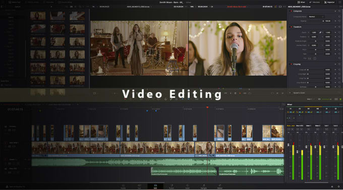 Gig Preview - Do professional video editing in davinci resolve