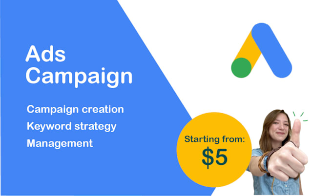 Gig Preview - Create google ads at a low price to start on fiverr