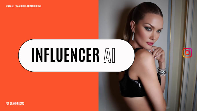 Gig Preview - Make realistic ai instagram influencer for commercial use