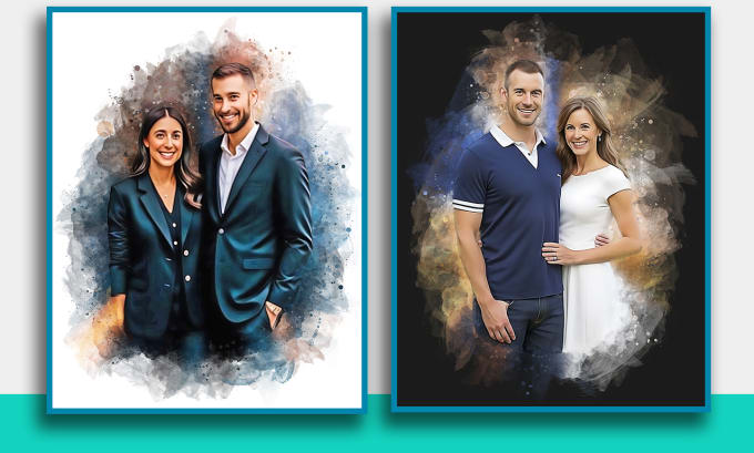 Gig Preview - Illustrate watercolor portrait any photo