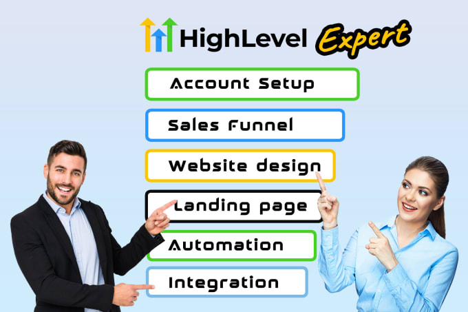 Gig Preview - Gohighlevel sales funnel highlevel landing page, gohighlevel website expert