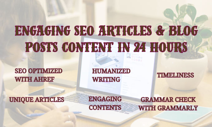 Gig Preview - Write engaging SEO article and blog posts