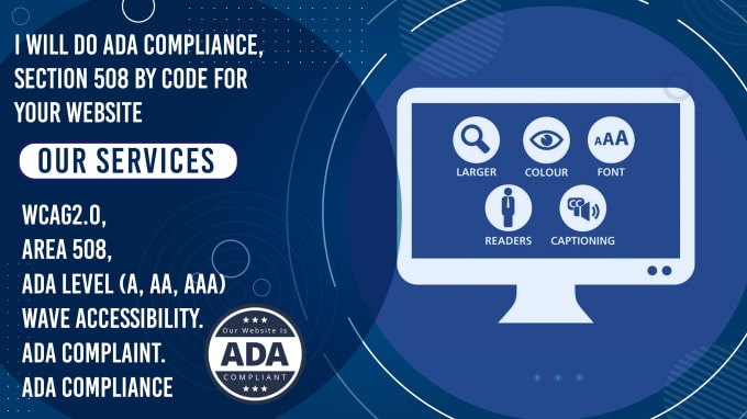 Gig Preview - Manually make your website ada compliance