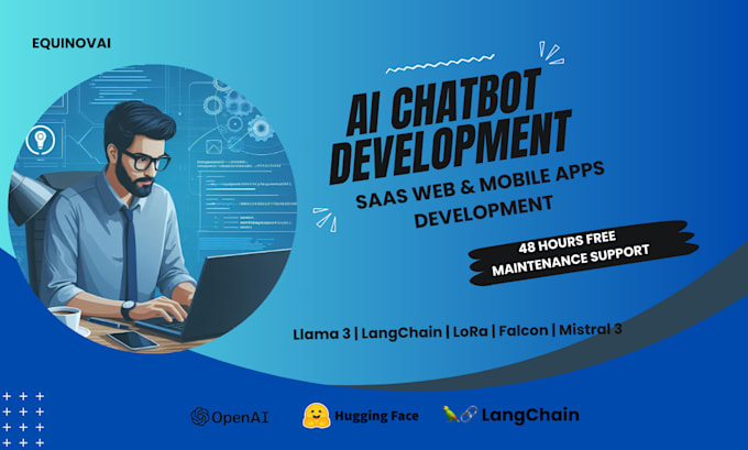 Gig Preview - Develop custom gpt, ai chatbot, openai api integaration, langchain, llama3