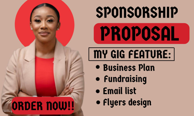 Gig Preview - Craft a sponsorship proposal, fundraising,business proposal, business plan,email