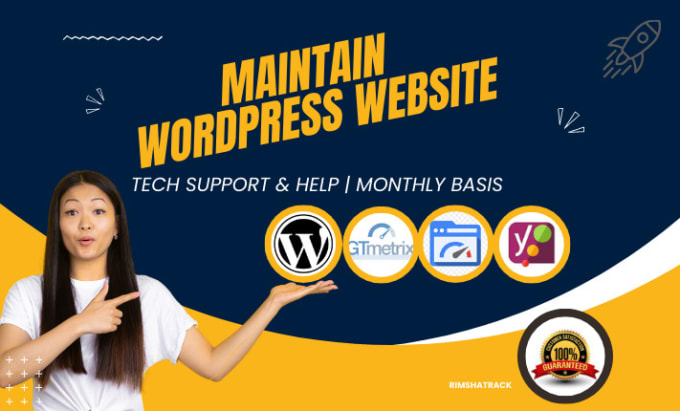 Gig Preview - Do wordpress website maintenance and wordpress support  help