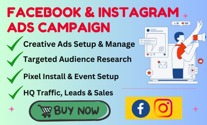 Gig Preview - Create and manage ads on facebook and instagram