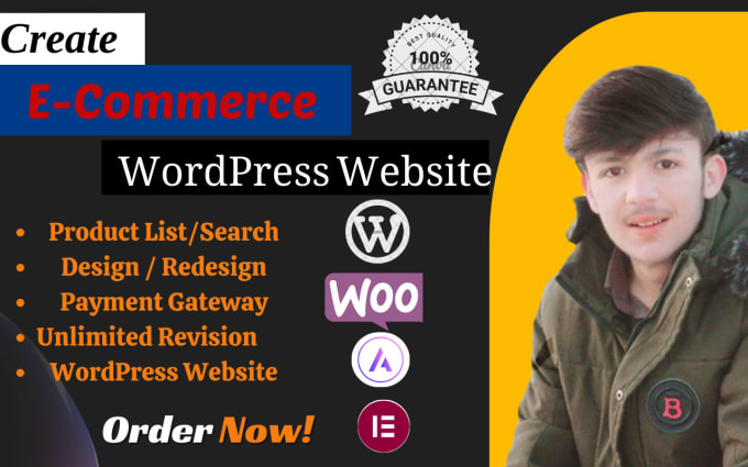 Gig Preview - Create ecommerce website using woocommerce online store