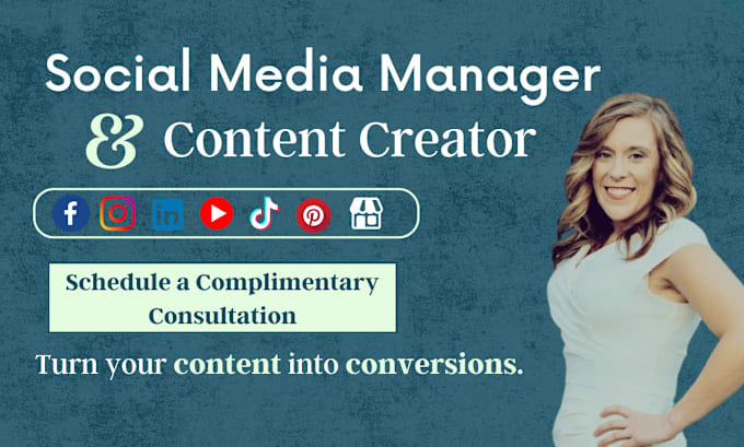 Gig Preview - Be your social media manager and content creator