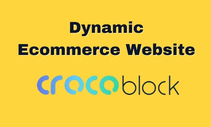 Gig Preview - Build ecommerce website using crocoblock jetwoobuilder