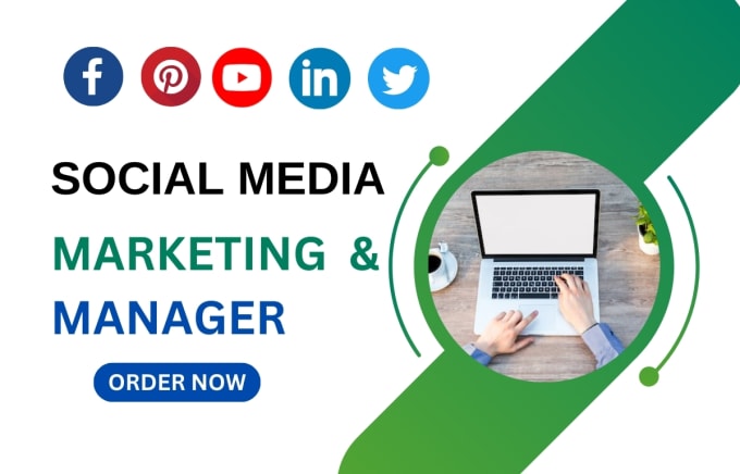 Gig Preview - Be your social media manager and marketing manager