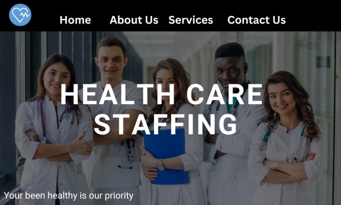 Gig Preview - Design healthcare website redesign healthcare website redesign staffing website