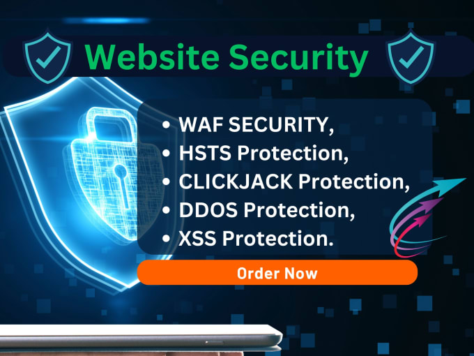 Gig Preview - Website security, waf security, hsts, clickjack, XSS,  ddos protection