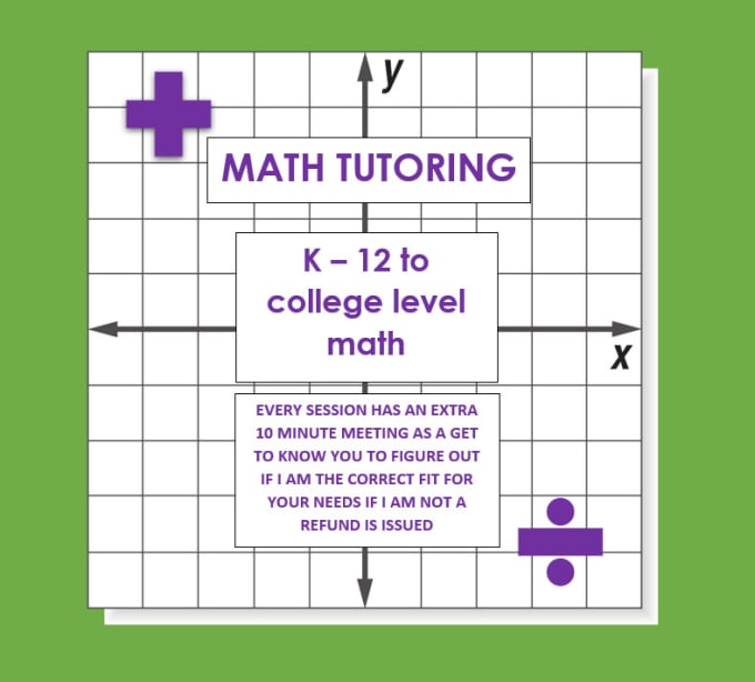 Gig Preview - Be a math tutor for calculus, linear, algebra or elementary