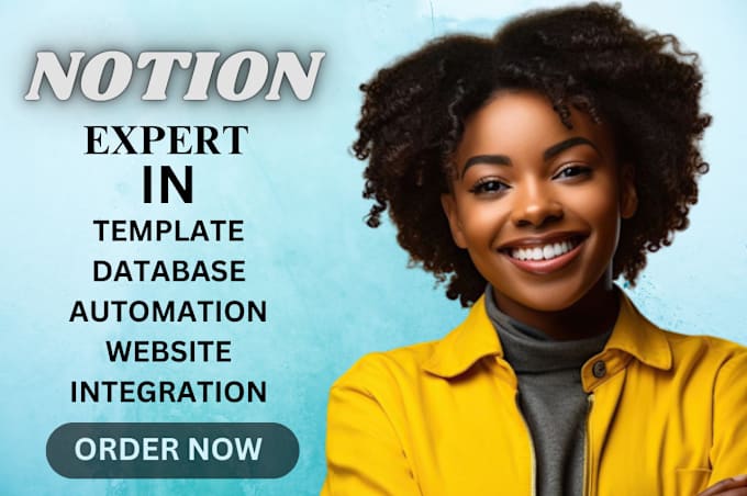 Gig Preview - Design notion template notion setup notion database automation notion expert