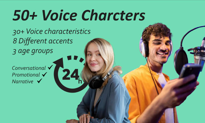 Gig Preview - Create narrative, conversational, or commercial voiceover male female ai voice