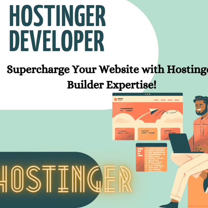 Gig Preview - Develop your website with hostinger builder