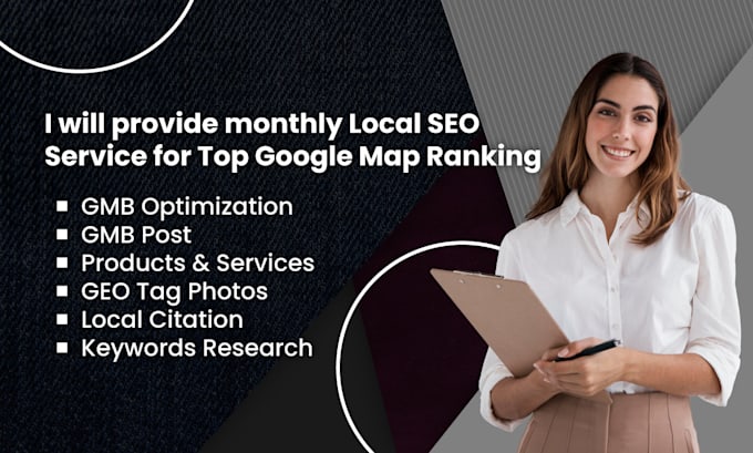 Gig Preview - Provide monthly local SEO service for top google map ranking