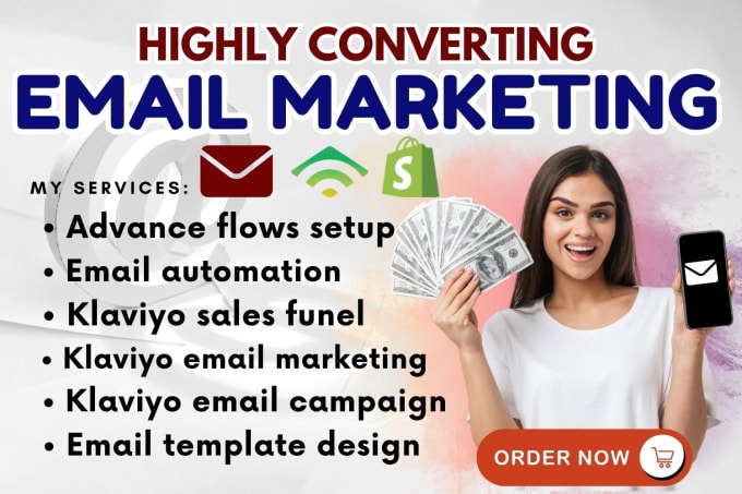 Gig Preview - Setup klaviyo email marketing flows, shopify marketing, klaviyo email automation