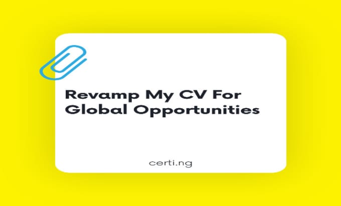 Gig Preview - Be your professional CV maker, resume writer