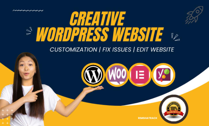 Gig Preview - Create wordpress website design, website redesign, elementor