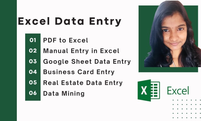 Gig Preview - Do fastest excel data entry manually