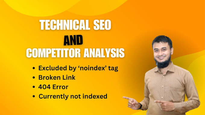 Gig Preview - Do technical SEO and competitor analysis for your website