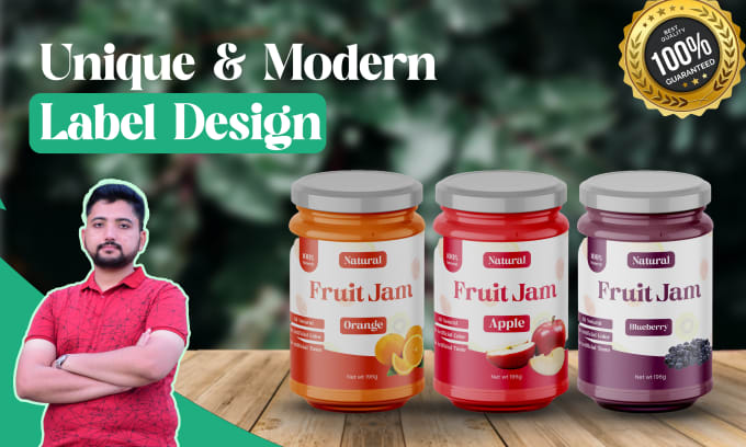 Bestseller - do modern unique label design for jam, coffee, peanut butter