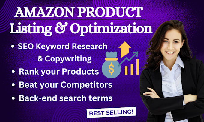 Gig Preview - Write amazon product listing SEO description great copywriting that sells