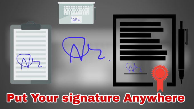 Gig Preview - Put signature on pdf documents electronically