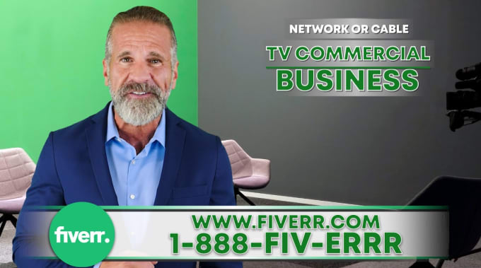 Gig Preview - Produce a spokesperson network or cable TV commercial