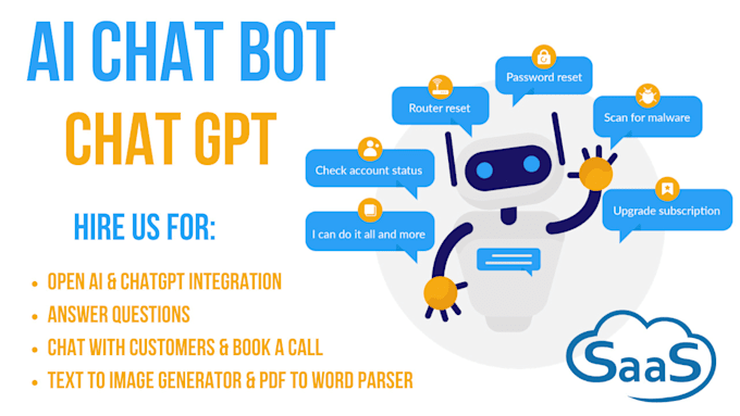 Gig Preview - Build ai saas or ai website or ai chatbot using chatgpt4 and manychat