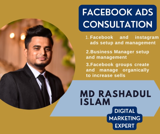 Gig Preview - Consult you on how to grow successfully on facebook and coach ads campaigns