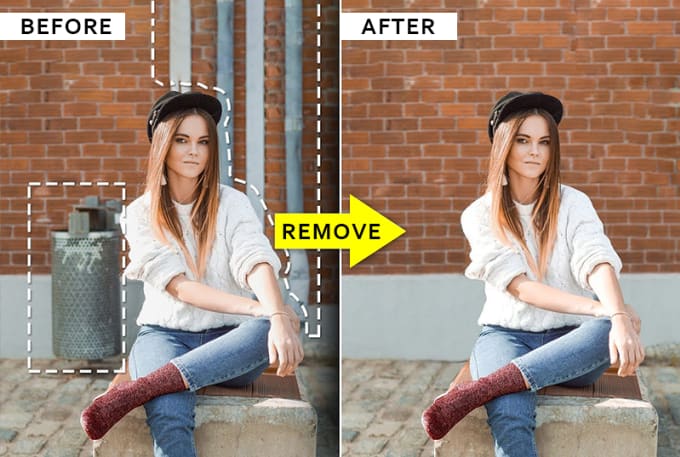 Gig Preview - Remove object, remove person, remove people from photo