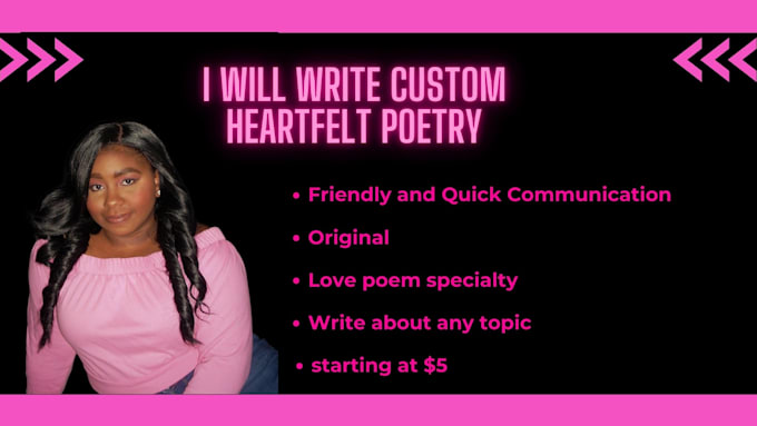 Bestseller - write heartfelt poetry for you